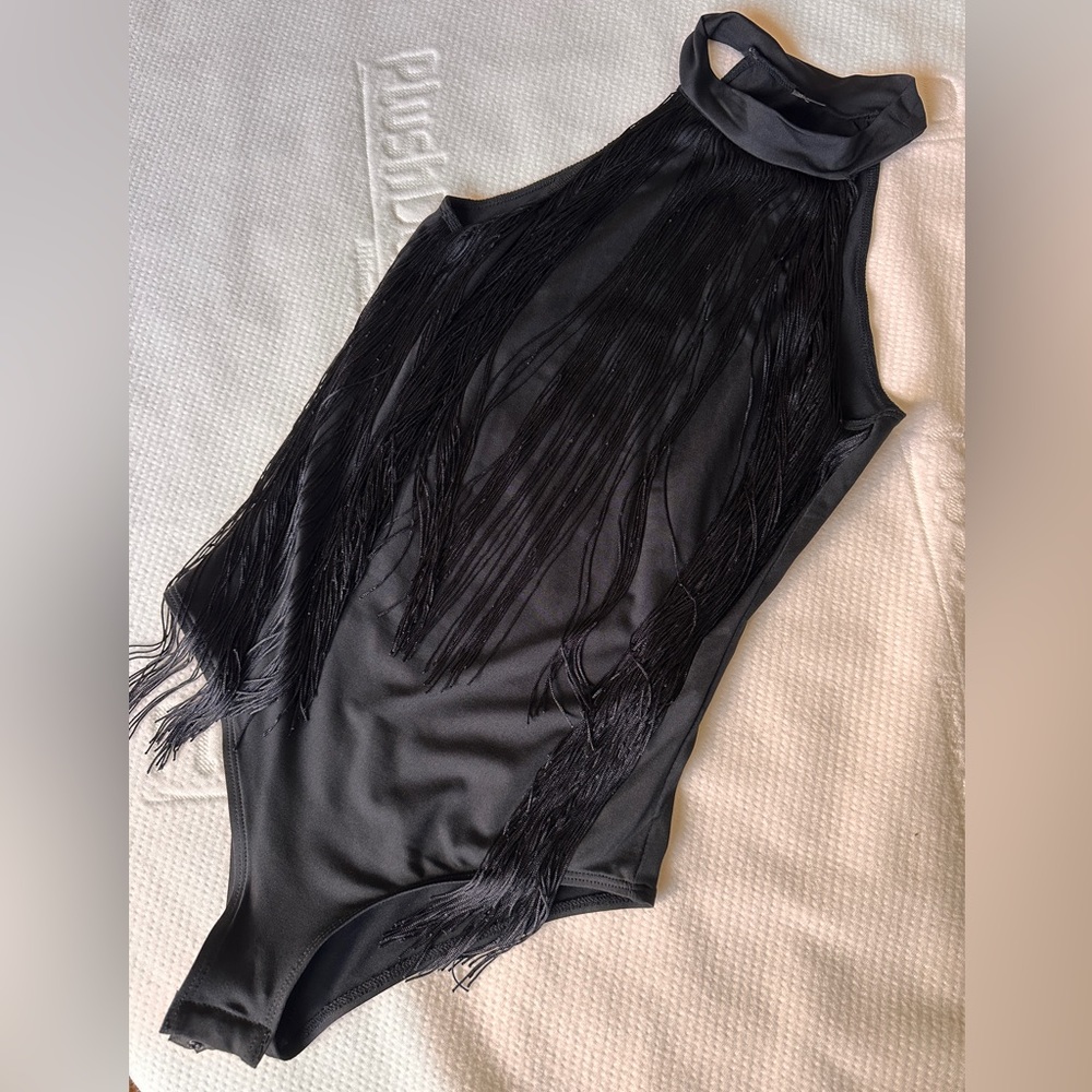 Fringe bodysuit